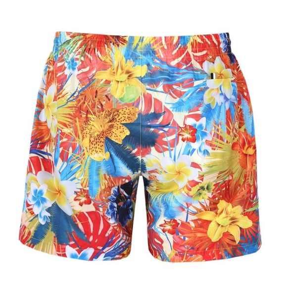 BOSS Hugo Piranha Swim Short Bright Orange Tropical Size XL Beach Swim Summer - Picture 2 of 15